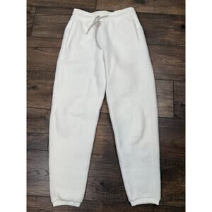 Allbirds Sweatpants Fluff Fleece White Sherpa Merino Wool Joggers Women’s Sz S